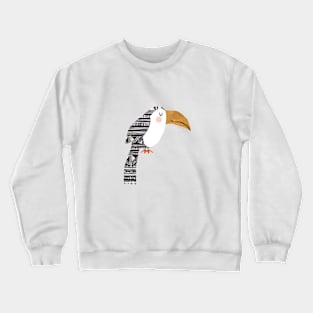 Cute Tucan Collage Crewneck Sweatshirt